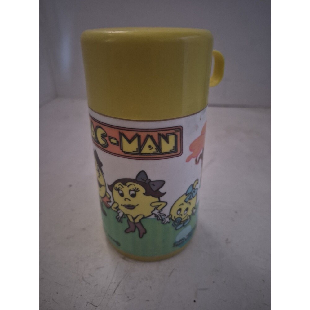 1982 Aladdin Thermal Cup Pac-Man Family, Ms Pac-Man, Pac Jr